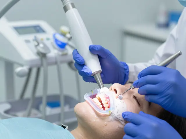 Proč se používá peroxid vodíku při bělení zubů laserem?