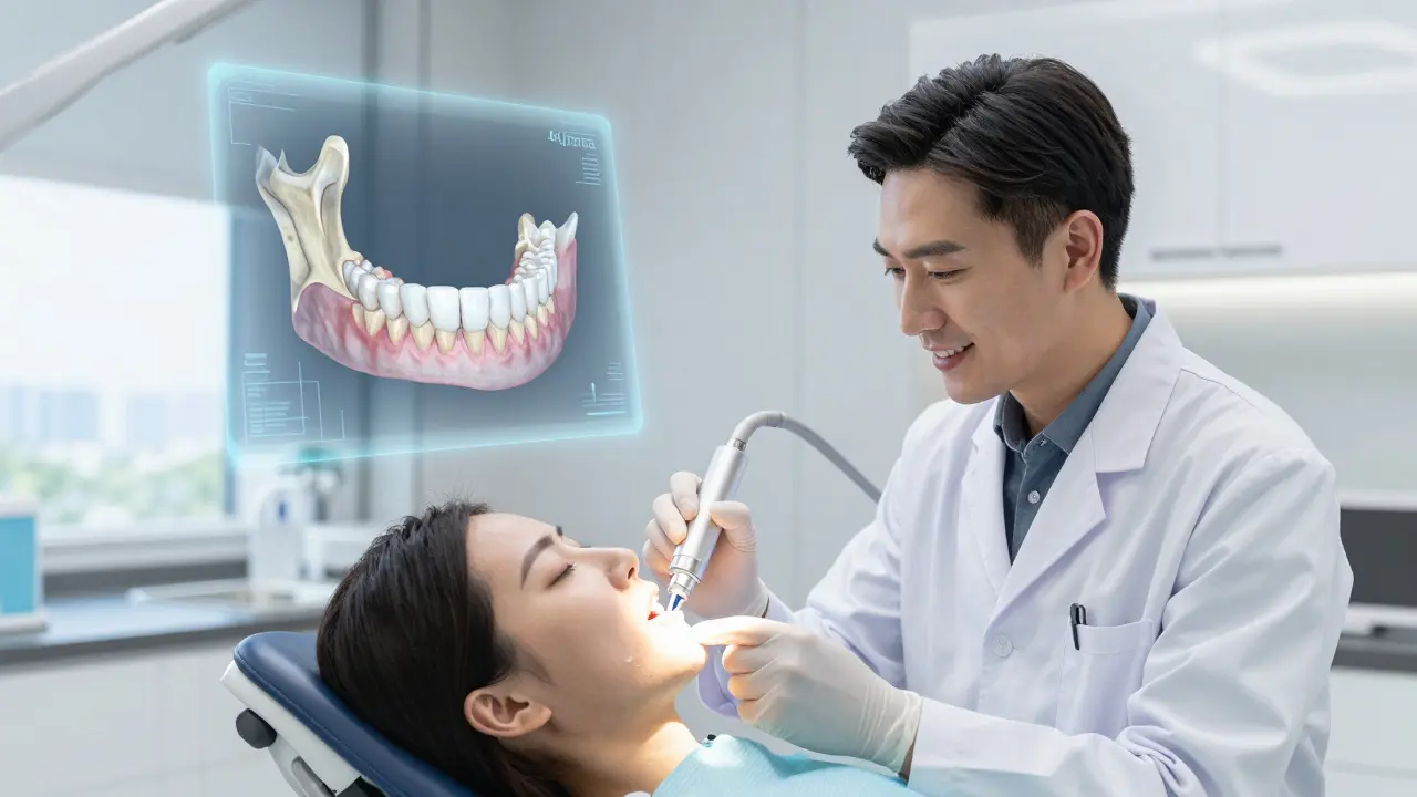 Budoucí aplikace biologicky aktivního gelu v moderní zubní ordinaci.