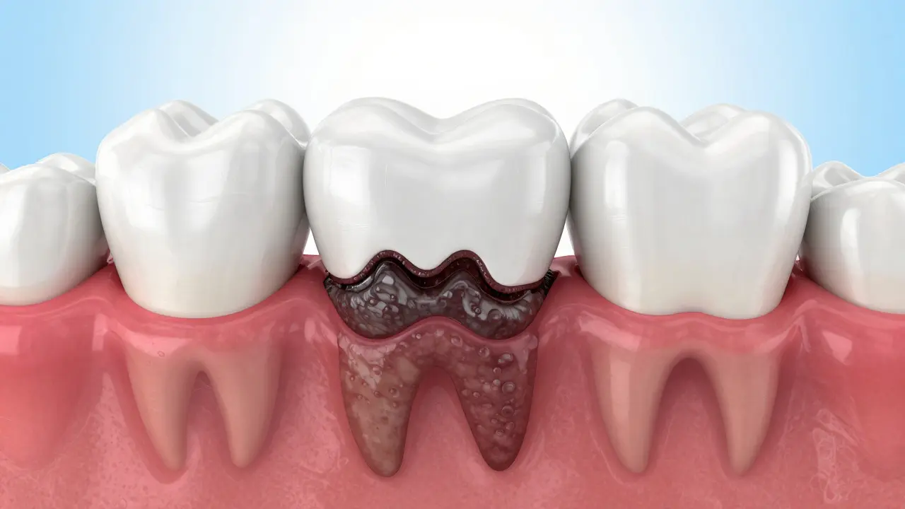 Zubní kámen pod dásní: Neviditelný nepřítel vašich zubů a dásní