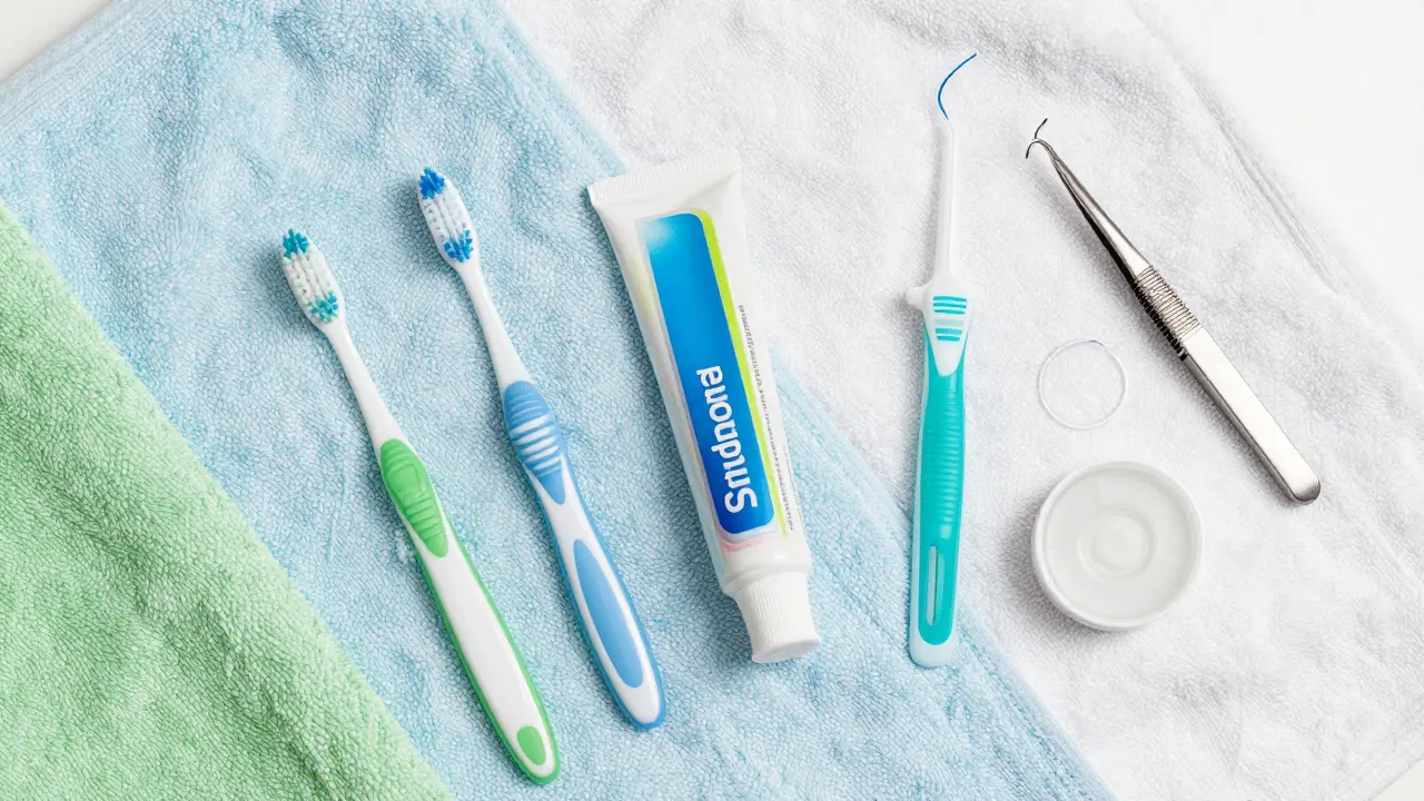 Hygienické potřeby pro péči o rovnátka a dásně