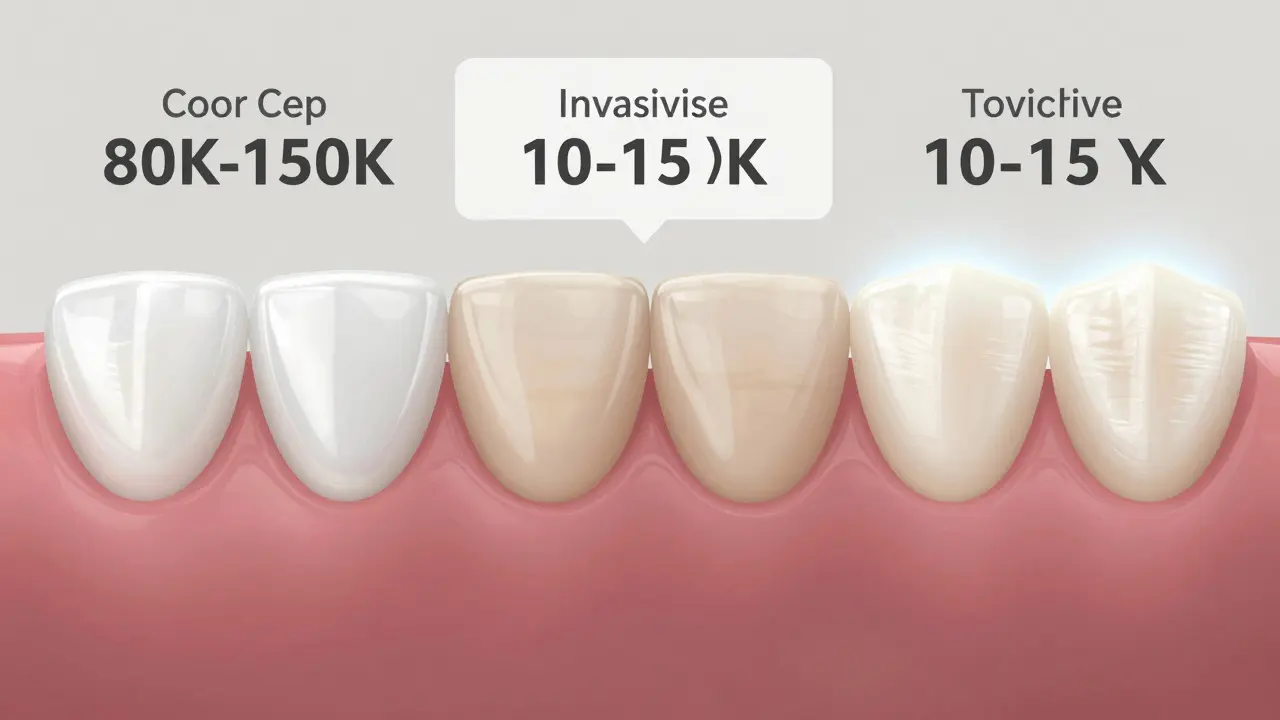 Srovnání keramických fazet, kompozitů a whiteningu