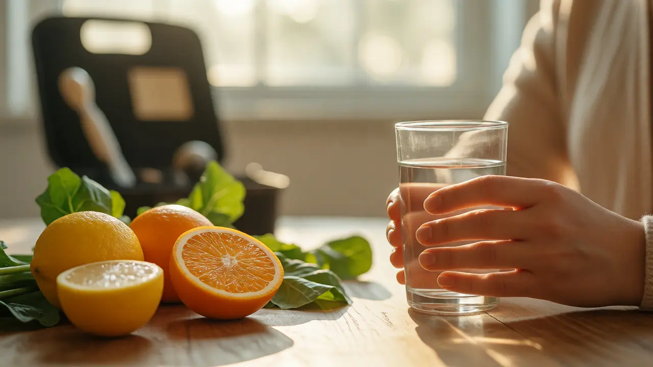 Citrusové plody a voda jako podpora zdraví dásní a pevnosti zubů
